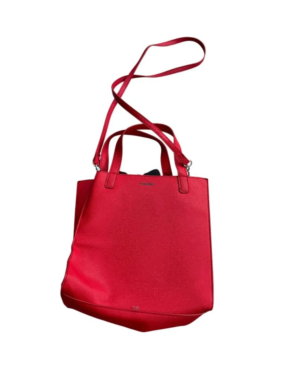 MARC TETRO Red White Terrier Yorkie Crossbody Handbag Bag